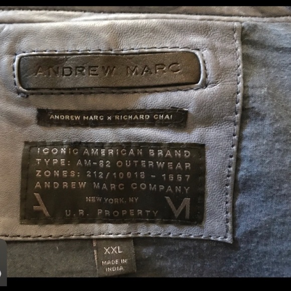 Andrew Marc Leather Bomber - Picture 5 of 5